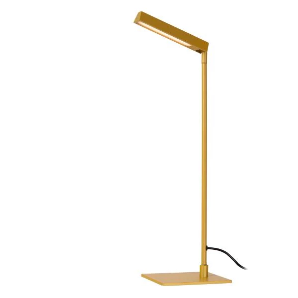 Lucide LAVALE - Lampe de table - LED Dim. - 1x3W 2700K - Jaune Ocre - détail 1